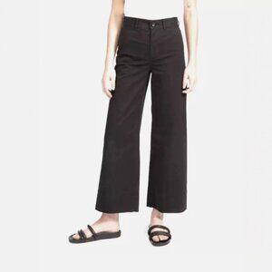 Everlane The Lightweight Wide-Leg Crop Cotton Chino Pants Size 4